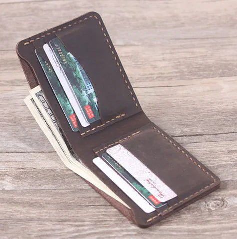 Artisan Crafted Retro Leather Wallet for Men