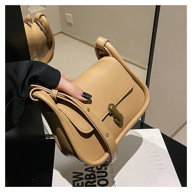 Solid Color Crossbody Bag for Women