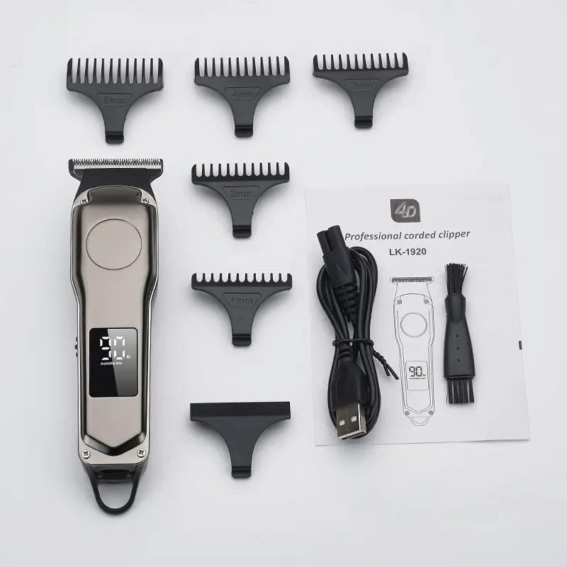 Rechargeable Professional Electric Hair Clipper for Men