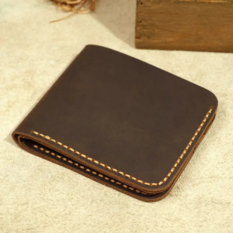 Artisan Crafted Retro Leather Wallet for Men