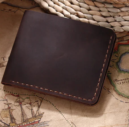 Artisan Crafted Retro Leather Wallet for Men