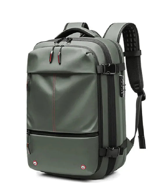 Multifunctional Travel Backpack – Air Compression, Expandable &amp; Anti-Theft