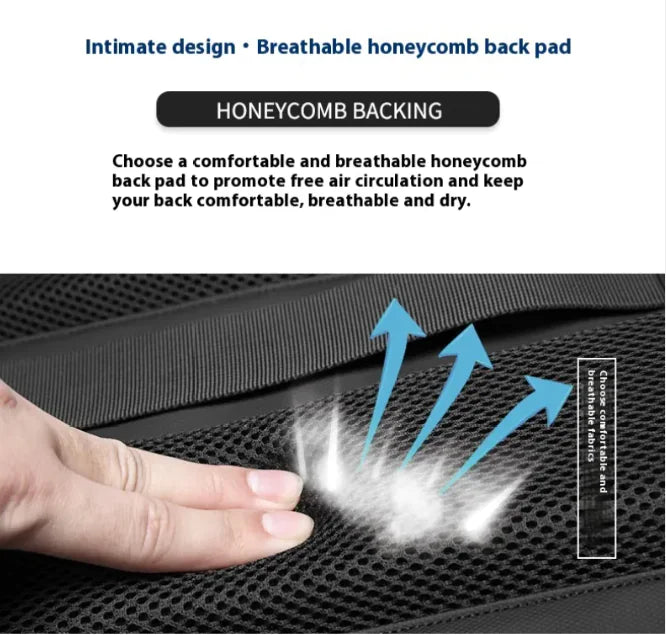 Multifunctional Travel Backpack – Air Compression, Expandable &amp; Anti-Theft