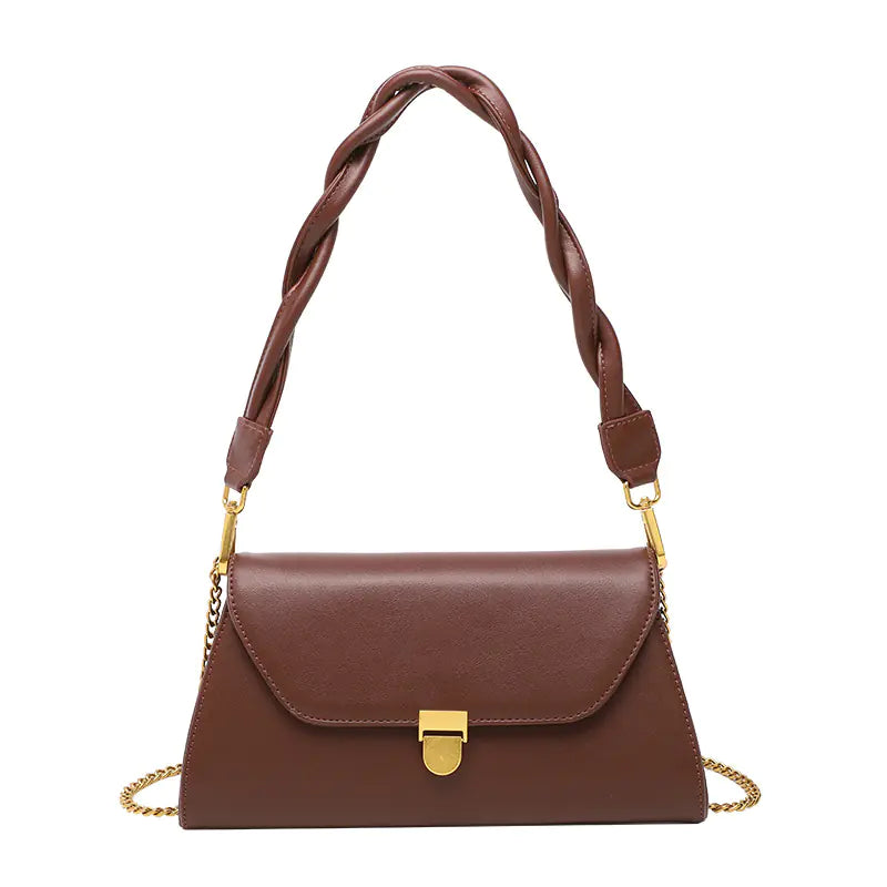 Fashionable Female Baguette Chain Shoulder Bag