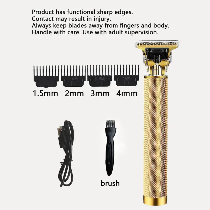 Rechargeable USB Hair Clippers for Men - Professional Tool
