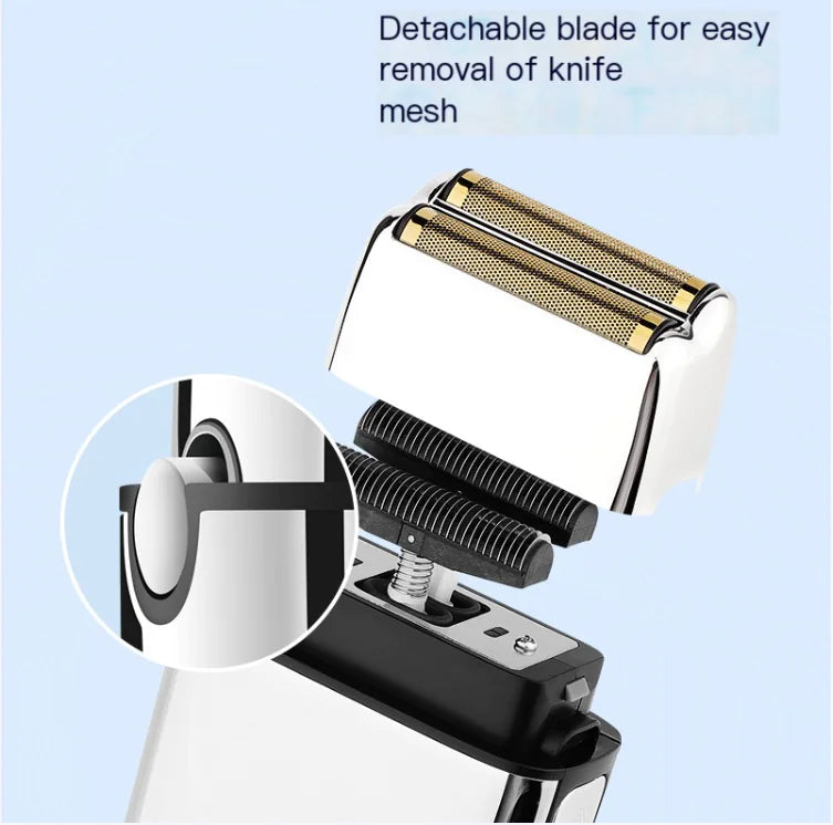 3-Piece Electric Hair Clipper Set for Men, Metal